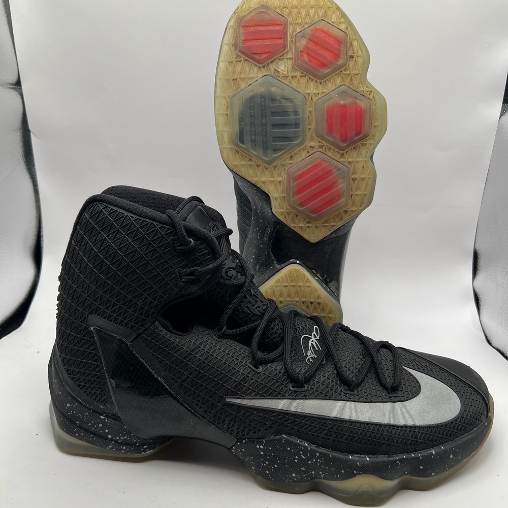Nike LeBron 13 Elite Black Ready To Battle Basketball Shoes 831923-001 Mens 12
